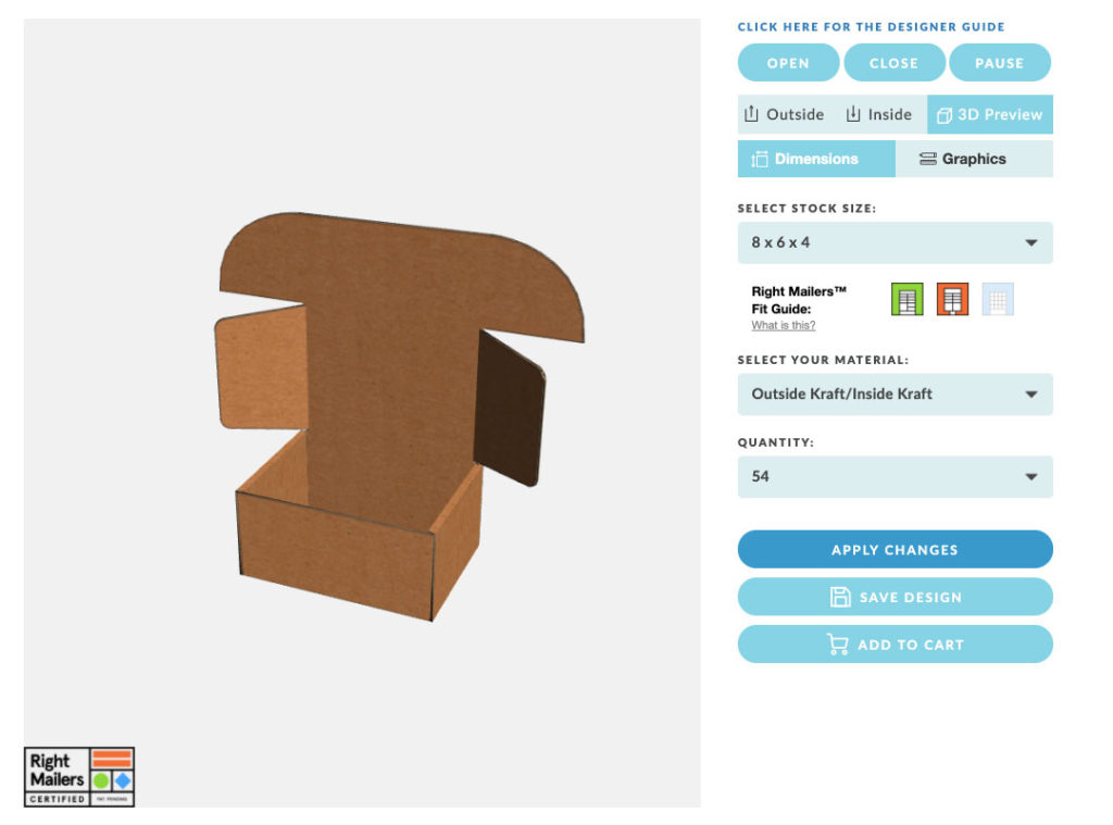 Right Mailers: Custom Branded Boxes Designer