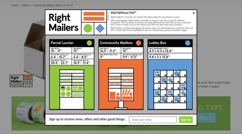 Right Mailers: Pop-Up