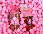FunPak® Biodegradable Pink Heart Shaped Packaging, 1.5 Cu. Ft.