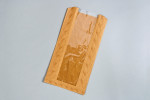 Natural Kraft Round Loaf Window Bags - 8 1/2 x 4 1/2 x 14