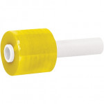 Yellow Extended Core Bundling Hand Stretch Film, 80 Gauge, 3