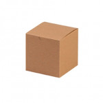Chipboard Boxes, Gift, Kraft, 4 x 4 x 4