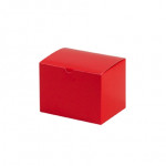 Chipboard Boxes, Gift, Holiday Red, 6 x 4 1/2 x 4 1/2