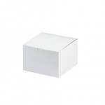 Chipboard Boxes, Gift, White, 6 x 6 x 4