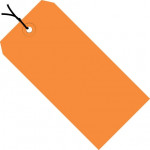 Orange Pre-strung Shipping Tags #6 - 5 1/4 x 2 5/8