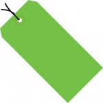 Green Pre-strung Shipping Tags #4 - 4 1/4 x 2 1/8
