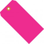 Fluorescent Pink Shipping Tags #5 - 4 3/4 x 2 3/8