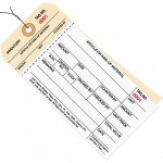 Pre-Wired Inventory Tags - 2-Part Carbonless Stub Style (0000-0499), 6 1/4 x 3 1/8
