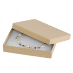 Chipboard Boxes, Gift, Jewelry, Kraft, 5 1/4 x 3 3/4 x 7/8