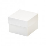 Chipboard Gift Boxes, Bottom, Deluxe, White, 4 x 4 x 3