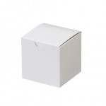 Chipboard Boxes, Gift, White, 3 x 3 x 3