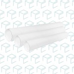 White Round Mailing Tubes W/ Plastic Caps 3