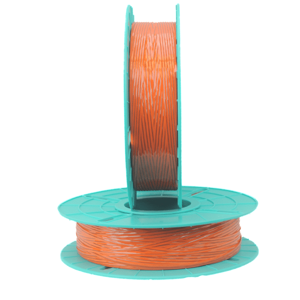 Plastic Twist Tie Ribbon, Orange, 5/32" x 2460