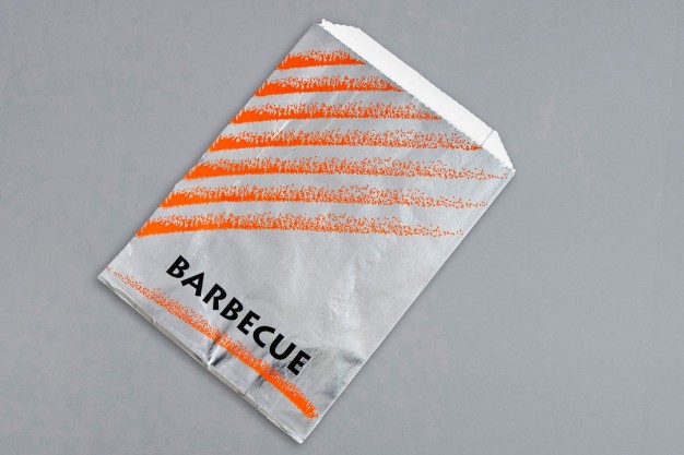 Foil Barbeque Bags, 6 x 2 x 8"