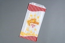 White Printed Popcorn Bags, 3.25 x 5 x 1.25 x 10" - 1 Pack(s) of 2000