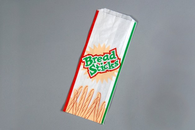 Printed Grease Resistant Bread Stick Bags, 4 3/4 x 1 1/4 x 12"