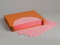 Grease Resistant Paper Sheets, Red Checkered, 12 x 9"