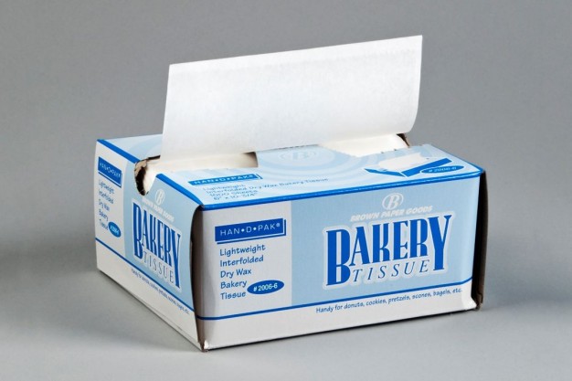Waxed Bakery Pick-Up Tissue Sheets, White, 6 x 10 3/4"