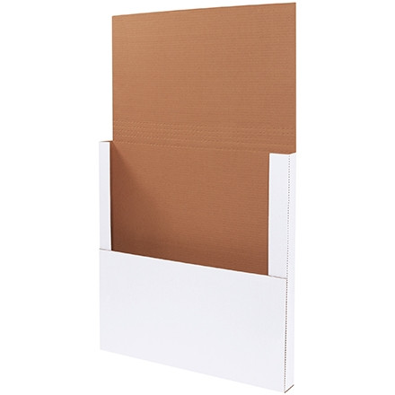 Easy-Fold Mailers, White, 24 x 24", Multi-Depth Heights of 1/2, 1, 1 1/2, 2"