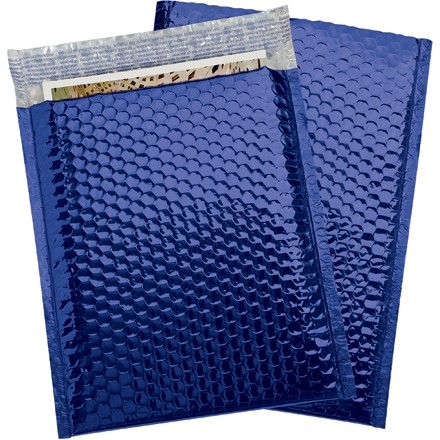 Glamour Bubble Mailers, Blue, 9 x 11 1/2"