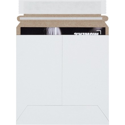 Flat Mailers, Self-Seal, 6 x 6", White