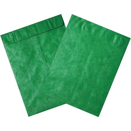 Tyvek® Envelopes, Green, 9 x 12"