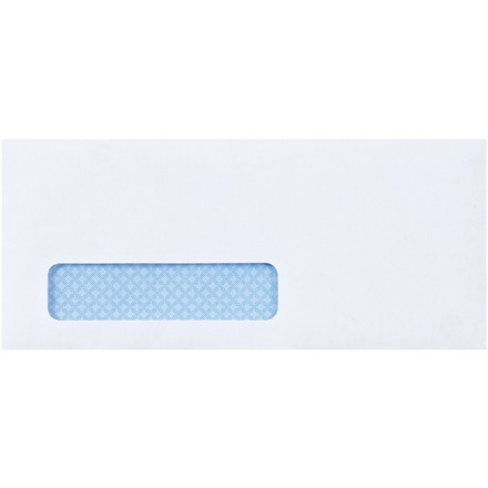 Business Envelopes with Window, #10, Self-Seal, 4 1/8 x 9 1/2"