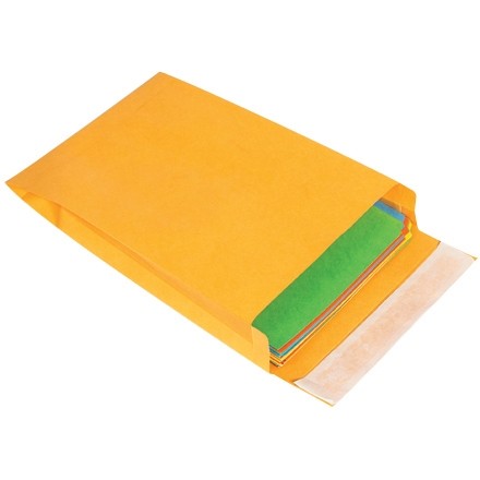 Expandable Self-Seal Envelopes, Kraft, 10 x 13 x 2"