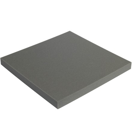 Charcoal Soft Foam Sheets - 2" Thick, 24 x 24"