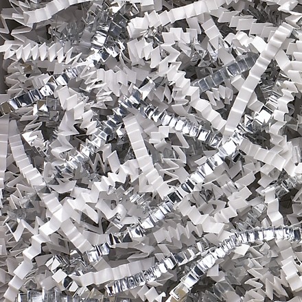 Crinkle Paper, White & Silver, Blends