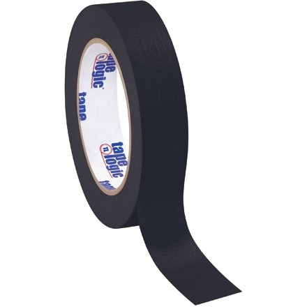 Black Masking Tape, 1" x 60 yds., 4.9 Mil Thick