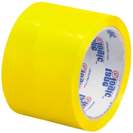 Yellow Carton Sealing Tape, 3" x 55 yds., 2.2 Mil Thick