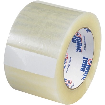 Clear Carton Sealing Tape, Quiet, 3" x 55 yds., 3.1 Mil Thick