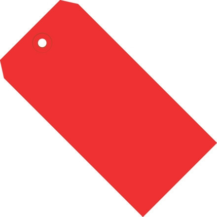 Red Shipping Tags #1 - 2 3/4 x 1 3/8"