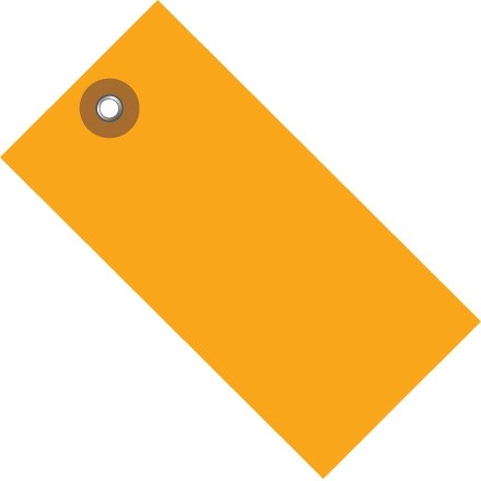 Orange Tyvek® Shipping Tags #6 - 5 1/4 x 2 5/8"