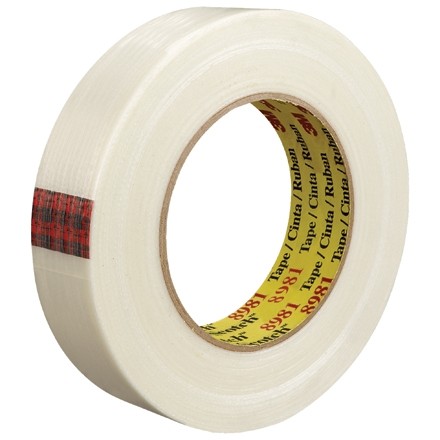 3M 8981 Clear Strapping Tape, 1" x 60 yds., 6.6 Mil Thick