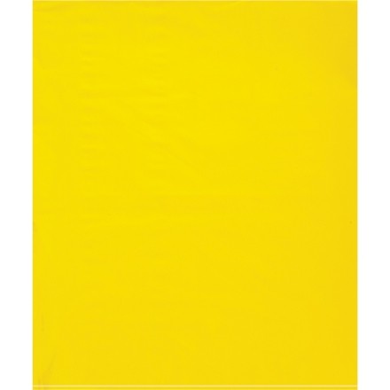 Poly Bags, 15 x 18", 2 Mil, Yellow Flat