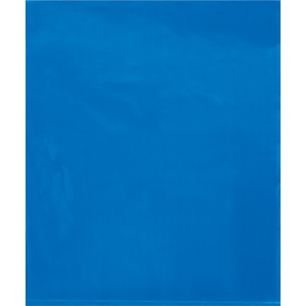 Poly Bags, 15 x 18", 2 Mil, Blue Flat