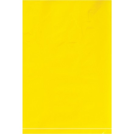 Poly Bags, 6 x 9", 2 Mil, Yellow Flat