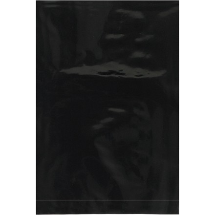 Poly Bags, 4 x 6", 2 Mil, Black Flat
