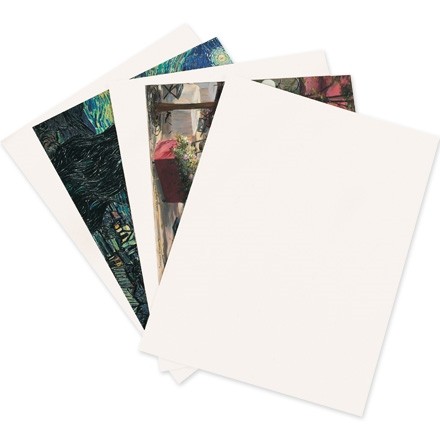 White Chipboard Pads - 0.022" Thick, 8 1/2 x 11"