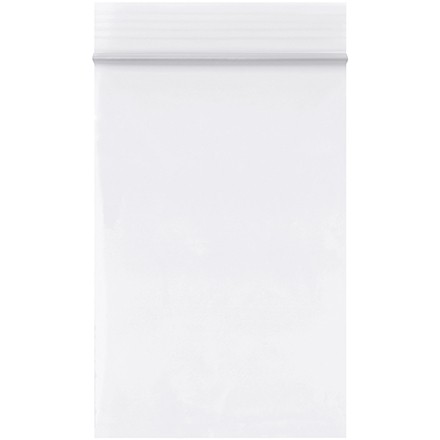 Reclosable Poly Bags, 2 x 3", 2 Mil, White