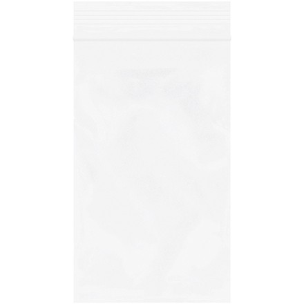 Reclosable Poly Bags, 3 x 5", 2 Mil, White