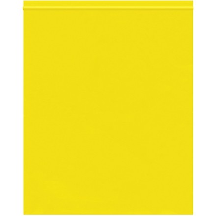 Reclosable Poly Bags, 10 x 12", 2 Mil, Yellow