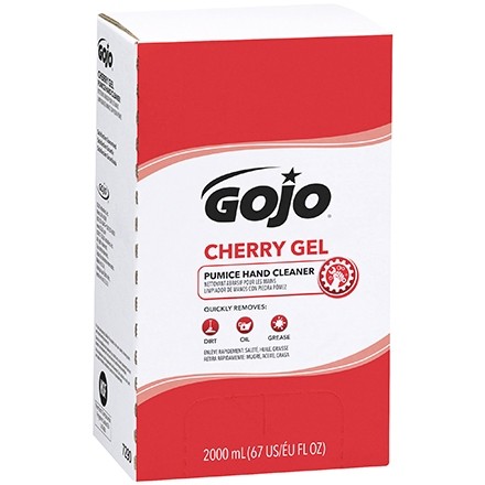 GOJO® Cherry Gel Pumice Hand Cleaner Refill Box - 2,000 ml