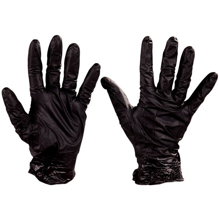Best® Nighthawk™ Black Nitrile Gloves - 4 Mil - Small