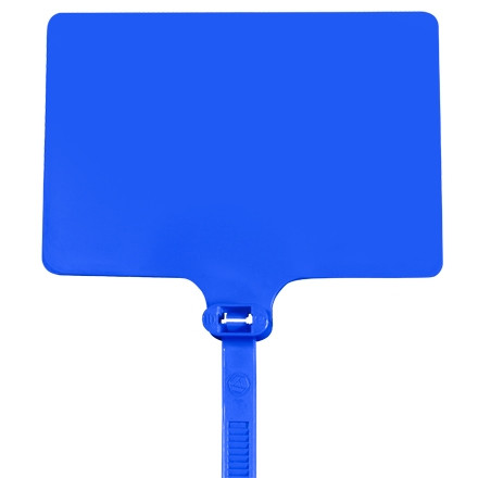 Cable Ties, Extra Large, Blue Identification - 6", 120#