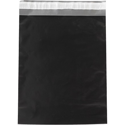 Poly Mailers, Black, 12 x 15 1/2"
