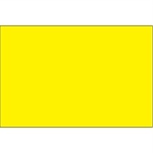 Blank Inventory Rectangle Labels - Fluorescent Yellow, 3 x 6"