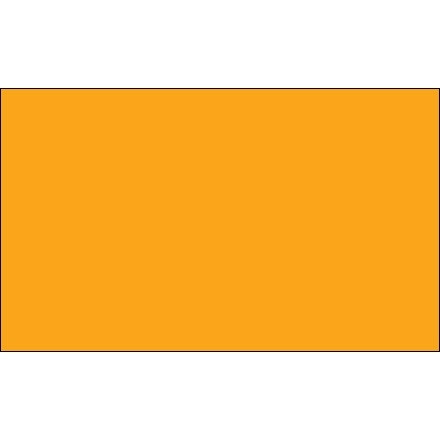 Blank Inventory Rectangle Labels - Fluorescent Orange, 3 x 5"